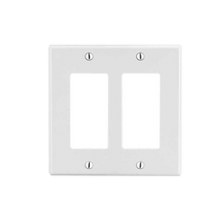Tapa para Caja Multigang / Contacto Doble / Color Blanco.