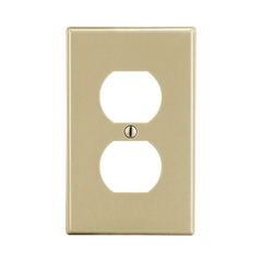 Placa de Pared para Contacto Duplex Color Marfil.