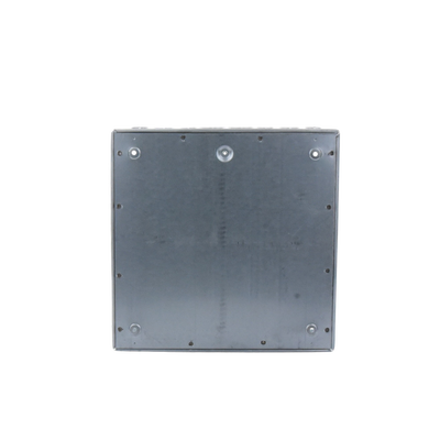 Caja Extra Grande 15"x15"x 4"/ Profundidad 4"/Entradas Laterales - Finales 4 Entradas de 1/2"- 3/4", 2 Entradas de 3/4" - 1" y 2 Entradas de 1"- 1 1/4"/ Incluye tapa / Incluye tapa.