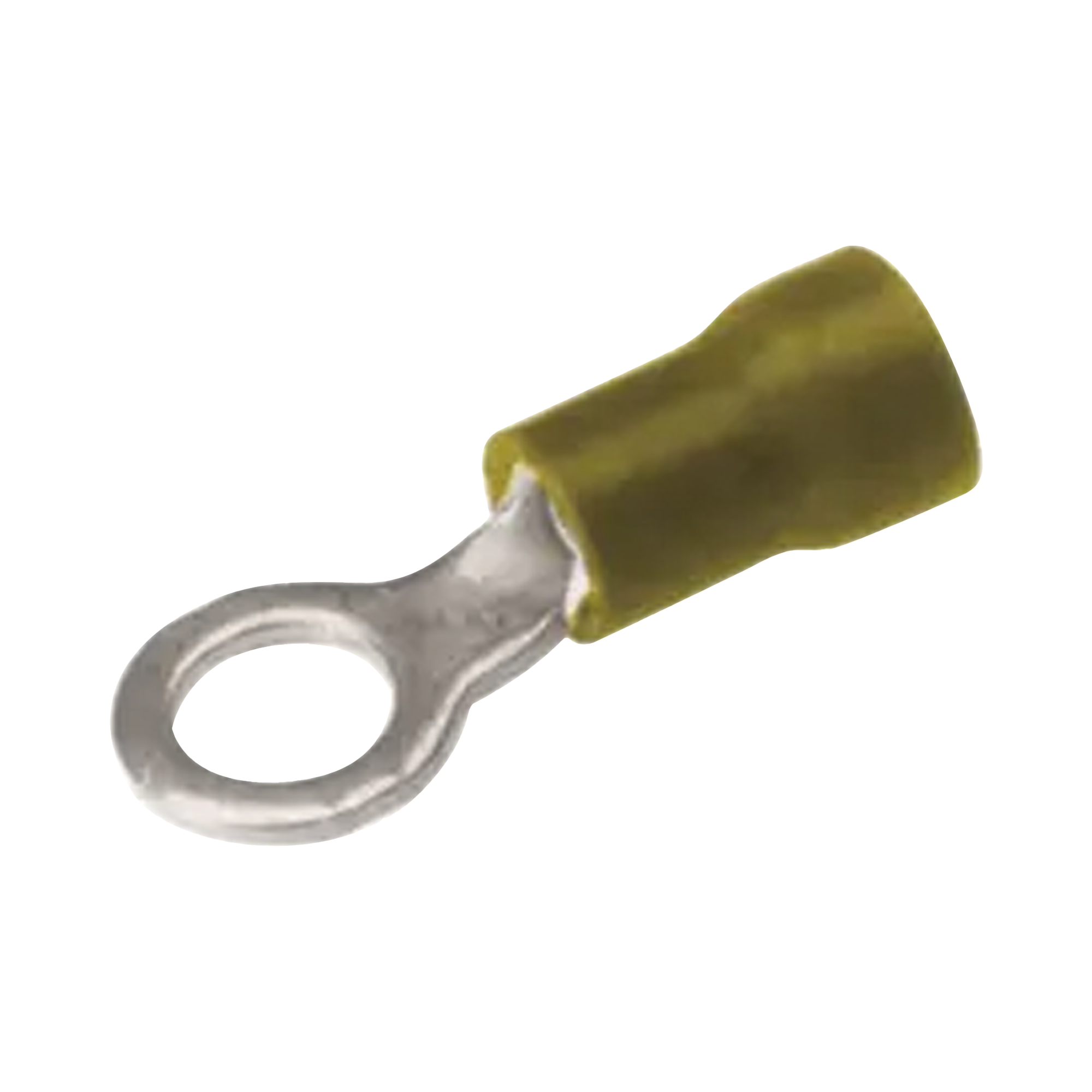 Zapata Terminal de Ojillo  para Tornillo 3/16 in (5 mm) calibre 12-10 AWG con aislamiento de vinilo.