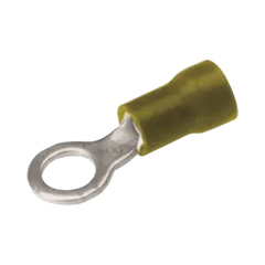 Zapata Terminal de Ojillo  para Tornillo 3/16 in (5 mm) calibre 12-10 AWG con aislamiento de vinilo.