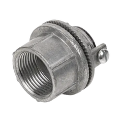 Conector Myers de Zinc  2" con Tornillo para Puesta a Tierra.