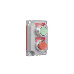 Cubierta para Estación de Control con 2 Botones Pulsadores de Arranque y Paro.