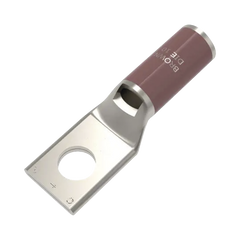 Zapata Terminal de Compresión BURNDY Cañón Corto para Tornillo de 3/8" y Calibre 2 AWG.