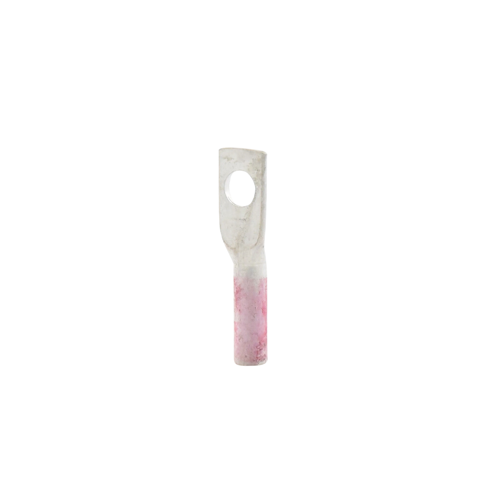 Zapata Terminal de Compresión BURNDY para Tornillo de 1/4" y Calibre 8 AWG / Barril Largo.