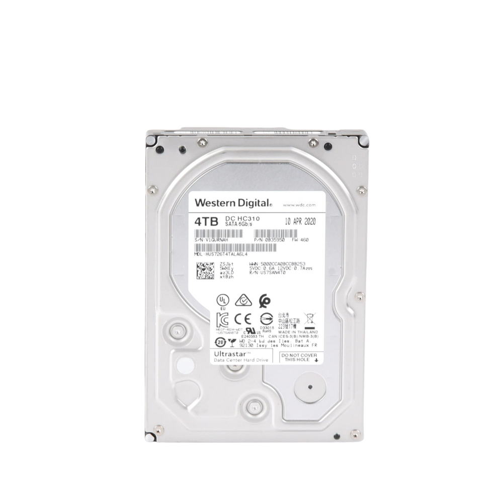 Disco Duro Enterprise 4 TB / Wester Digital (WD) / Serie Ultrastar / Recomendado para Data Center y NVRs de Alta Capacidad / Alto Performace