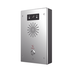 Video Intercomunicador IP, 2 líneas SIP, 2 relevadores con botón para llamada, Onvif, anti-vandálico, PoE, IP65 e IK10, PoE