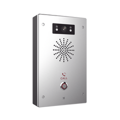 Video Intercomunicador IP, 2 líneas SIP, 2 relevadores con botón para llamada, Onvif, anti-vandálico, PoE, IP65 e IK10, PoE