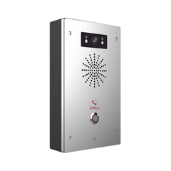 Video Intercomunicador IP, 2 líneas SIP, 2 relevadores con botón para llamada, Onvif, anti-vandálico, PoE, IP65 e IK10, PoE