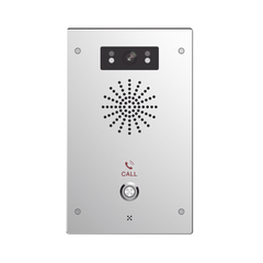 Video Intercomunicador IP, 2 líneas SIP, 2 relevadores con botón para llamada, Onvif, anti-vandálico, PoE, IP65 e IK10, PoE