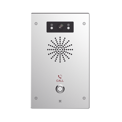 Video Intercomunicador IP, 2 líneas SIP, 2 relevadores con botón para llamada, Onvif, anti-vandálico, PoE, IP65 e IK10, PoE