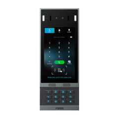 Videoportero SIP con Reconocimiento Facial / Pantalla Táctil IPS 7" / Cámara 2MP / 2 Relevadores / Teclado Retroiluminado / IP66 IK07 / PoE