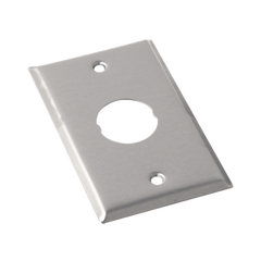 Placa de Pared IndustrialNet™, Para 1 Conector Industrial, de Acero Inoxidable