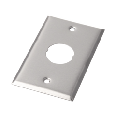 Placa de Pared IndustrialNet?, Para 1 Conector Industrial, de Acero Inoxidable