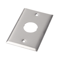 Placa de Pared IndustrialNet™, Para 1 Conector Industrial, de Acero Inoxidable