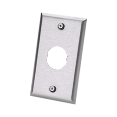 Placa de Pared IndustrialNet?, Para 1 Conector Industrial, de Acero Inoxidable