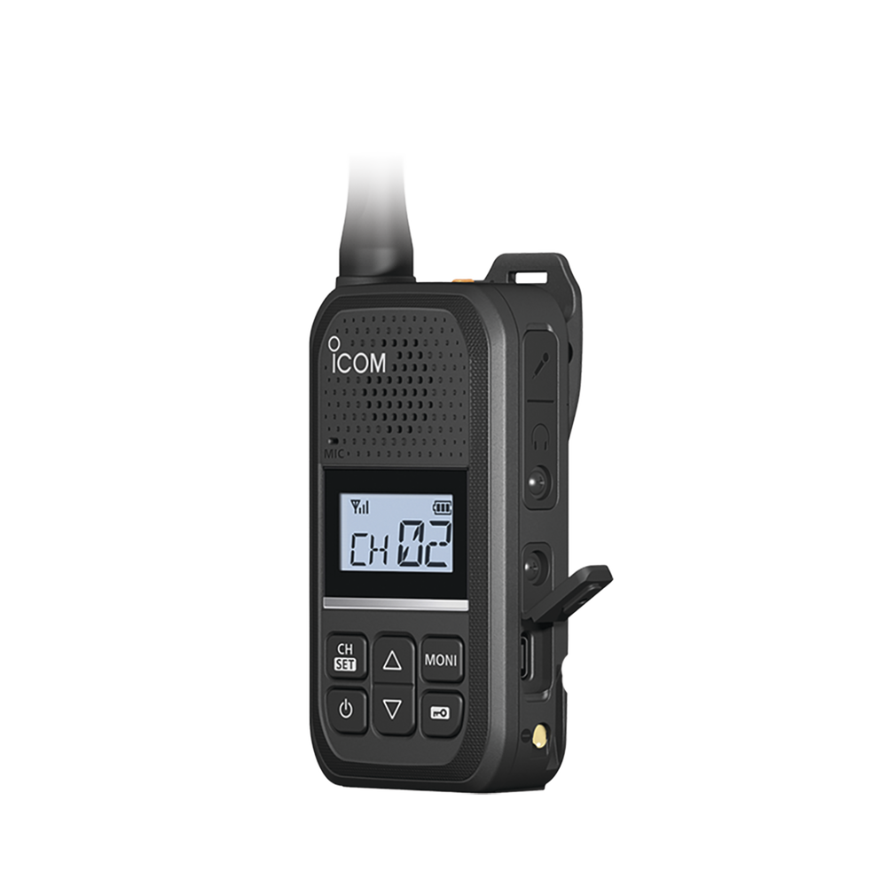 Radio Portátil Analógico UHF ICOM IC-F200 / 2W / 16 Canales / 450-470 MHz / IP54 / MIL-STD810 / Audio 600 mW / USB-C