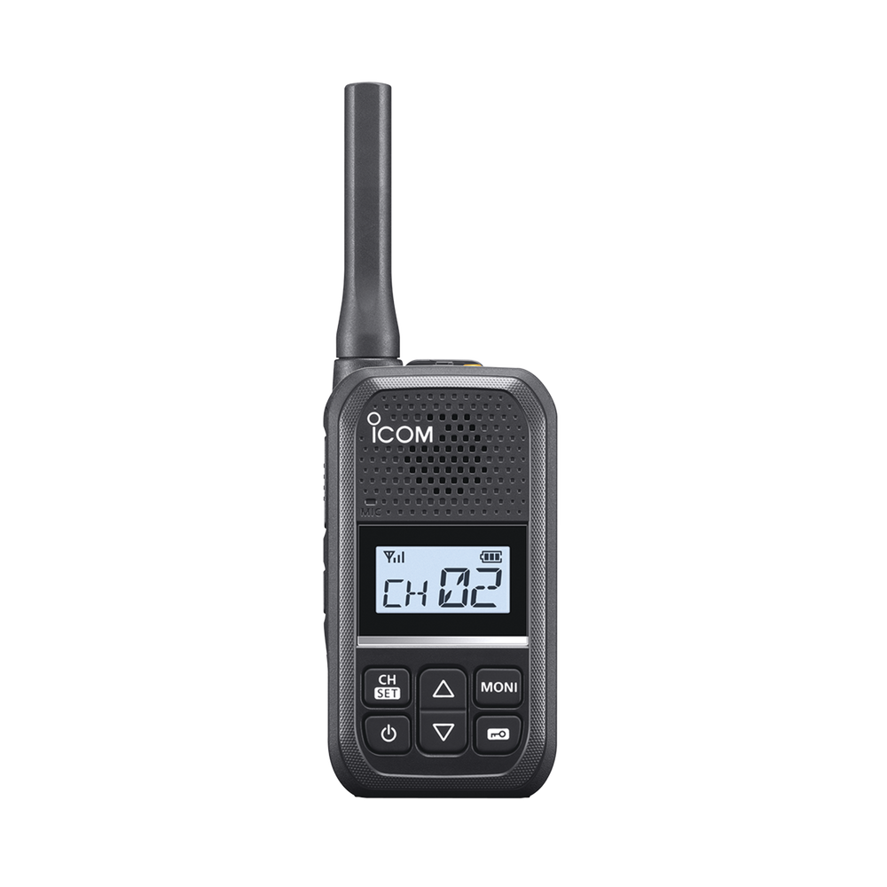 Radio Portátil Analógico UHF ICOM IC-F200 / 2W / 16 Canales / 450-470 MHz / IP54 / MIL-STD810 / Audio 600 mW / USB-C