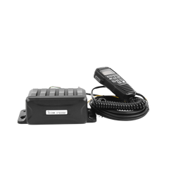 Radio Marina VHF / 25W de Potencia / Clase D DSC Integrado / IPX7 Submersible / Interfaz NMEA 0183