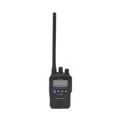 Radio VHF Portátil, Intrínsicamente Seguro, 5 W de Potencia de RF, Certificado UL, Opción de Uso en Mar y Tierra, Funciones de Emergencia, IP67 y MIL-STD-810G, 11 horas de duración de batería