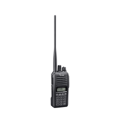 Radio portátil doble banda VHF/UHF, con 5 W de potencia de RF en ambas bandas.