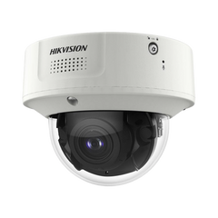 Domo IP 4 Megapixel / Lente Mot. 2.8 a 12 mm 2 / 40 mts IR EXIR / 2 Analiticos Simultaneos / DeepinView / 2 Micrófonos Integrados  / IP67 / IK10 / H.265+ / WDR 150 dB / Captura Facial / Búsqueda por Atributos /