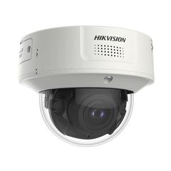 Domo IP 8 Megapixel / Lente Mot. 2.8 a 12 mm /  DARKFIGHTER / WDR 120 dB / IK10 / 30 mts IR / Conteo Facial / Detección Facial / Interior / PoE / Búsqueda por Atributos / Micrófono Integrado / Micro SD
