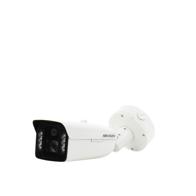 [TandemVu] Bala IP Dual 4 Megapixel (2 Lentes) / Lente Fijo (4 mm / ColorVu) y Lente Mot. (5 a 20 mm / DarkFighter X) / Luz Dual (IR y Luz Blanca) / IP67 / IK10 / Reconocimiento Facial / ACUSENSE / WDR 140 dB / DeepinView / Búsqueda por Atributos