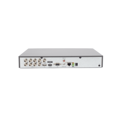 DVR 8 Canales TURBOHD + 4 Canales IP / 5 Megapixel Lite - 3K Lite / Audio de Dos Vías por Coaxitron / Reconocimiento Facial / ACUSENSE (Evista falsas alarmas) / 1 Bahía de Disco Duro / Salida de Video en Full HD