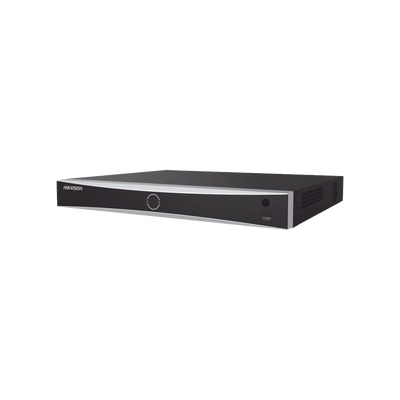 NVR 32 Megapixel (8K) / Reconocimiento Facial (Base de Datos) / 16 Canales IP / 2 Bahías de Disco Duro / 16 Puertos PoE+ / HDMI en 8K / ACUSENSE / Soporta POS / Deepin Mind /
