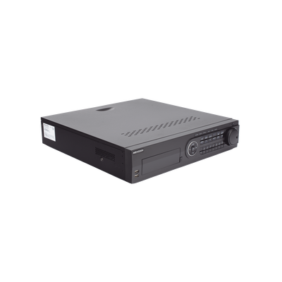 DVR 16 Canales TurboHD + 8 Canales IP / 3K / 5 Megapixel /  8 Bahías de Disco Duro / 16 Entradas de Audio Fisicas (Microfono por Separado) / Audio por coaxitron / Acusense / 16 Entradas de Alarma / POS / H.265+