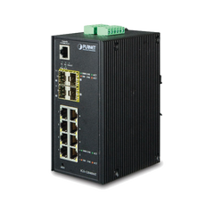 Switch Industrial Administrable de 8-Puertos 10/100/1000T + 4-Puertos 100/1000X SFP