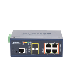 Switch Industrial Administrable Capa 2, 4 Puertos PoE 802.3af/at 10/100/1000T, 2 Puertos SFP 100/1000X