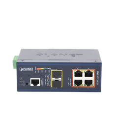 Switch Industrial Administrable Capa 2, 4 Puertos PoE 802.3af/at 10/100/1000T, 2 Puertos SFP 100/1000X
