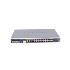 Switch PoE Industrial Capa 3, Con 24 Puertos PoE Gigabit  802.3af/at, 4 Puertos SFP Compartidos 100 / 1000X, Soporta temperaturas extremas de -40 ~ 75°C