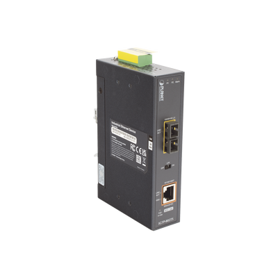 Convertidor de Medios Industrial PoE+ 1000BASE-LX a 10/100/1000BASE-T 802.3at (SC,SM) -20 km