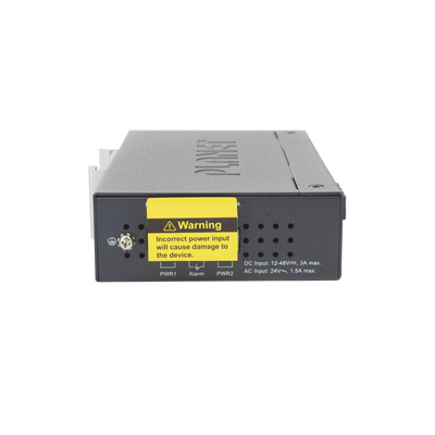 Convertidor de Medios Industrial PoE+ 1000BASE-LX a 10/100/1000BASE-T 802.3at (SC,SM) -20 km