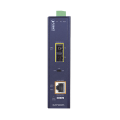 Convertidor de Medios Industrial PoE+ 1000BASE-LX a 10/100/1000BASE-T 802.3at (SC,SM) -20 km