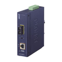 Convertidor de Medios Industrial PoE+ 1000BASE-LX a 10/100/1000BASE-T 802.3at (SC,SM) -20 km