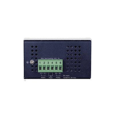 Convertidor de Medios Industrial de 2 Puertos SFP 100/1000X a 2 Puertos RJ45 10/100/1000T 802.3bt PoE++