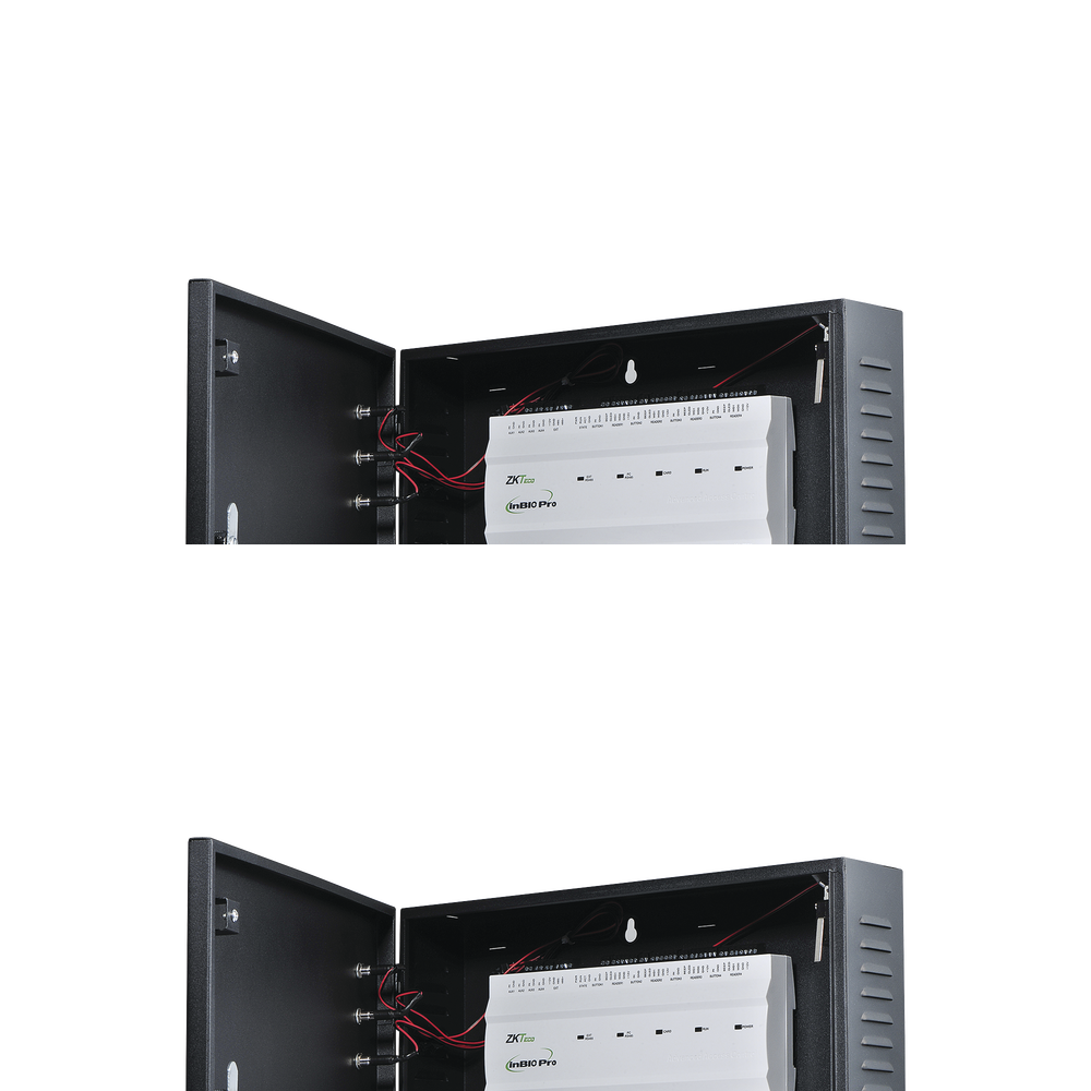 Controlador de Acceso 2 Puertas / 20,000 Huellas / 30,000 Tarjetas / ADMS PUSH / TCP/IP / Gabinete y Fuente 12V/5A
