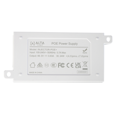 Inyector POE 802.3 af/at (48V 0.6A) /  Para Puntos de Acceso Alta Labs ( O Cualquier Equipo con PoE+) / 2 Puertos 10/100/1000 Mbps / Incluye cable AC