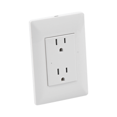 Contacto Inteligente de Pared Doble 120, 15A, con Supresor de Picos Tipo A.