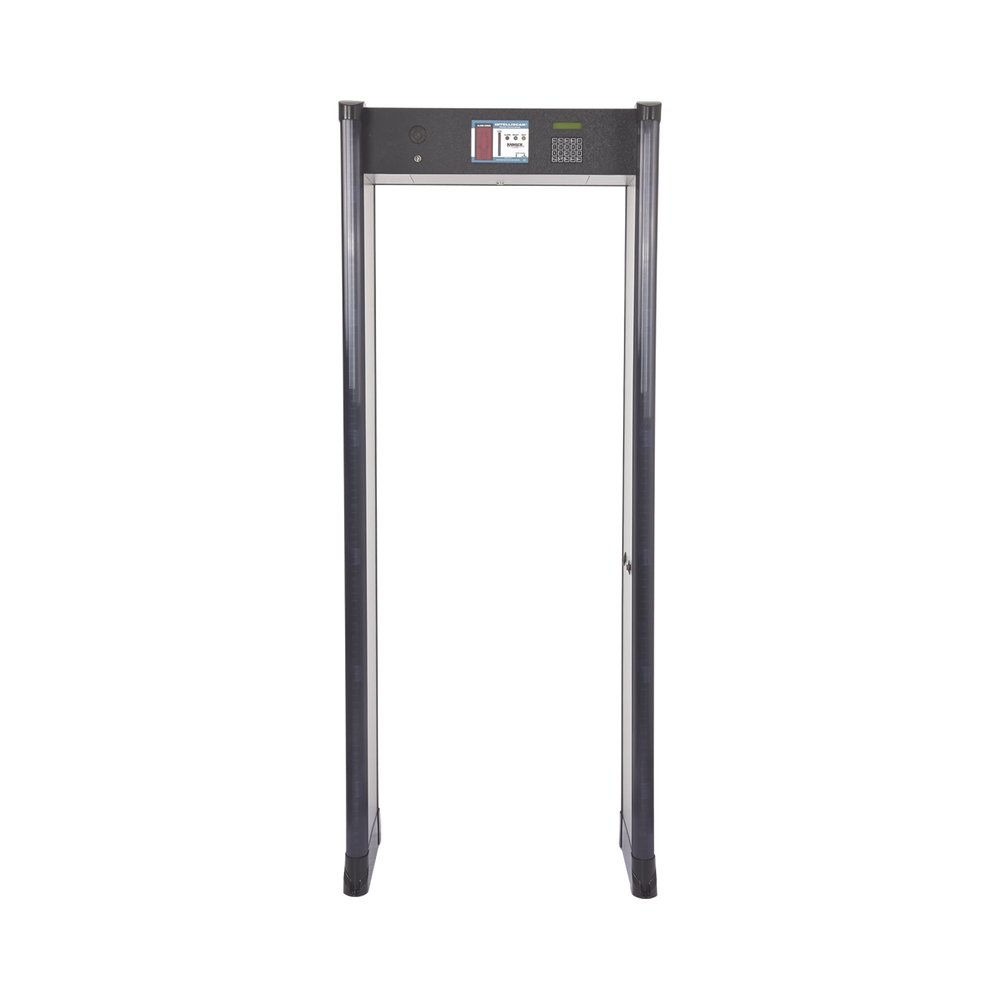 Arco Detector de Metales de 18 Zonas con Anclaje para Fijarse al Piso. Incluye Sensor IR para evitar falsas Alarmas / Certificado por la Administración Federal de Aviación de EE. UU. (FAA)