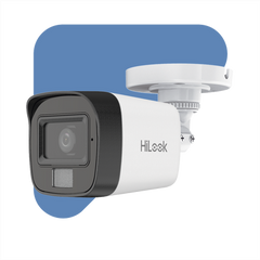 [Dual Light] Bala IP 4 Megapixel / Lente 2.8 mm / Ángulo de visión 104° / 20 mts IR + 15 mts Luz Blanca / Micrófono Integrado / ACUSENSE Lite / Exterior IP67 / H.265+ / PoE / ONVIF / dWDR