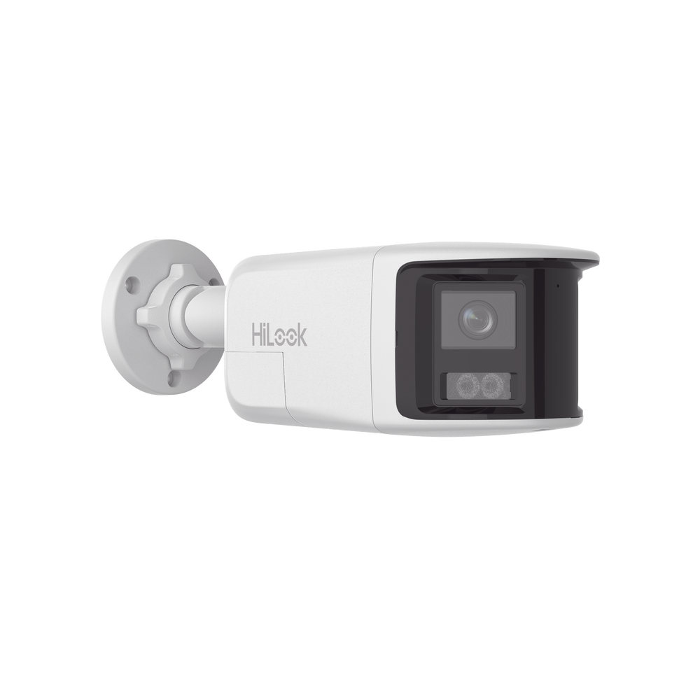 [Dual Light] Bala IP 8 Megapixel / Imagen Panorámica 180°/ PoE / Micrófono y Bocina Integrado / Exterior IP67 / Audio Bidireccional / Alarma Visual y Auditiva Integrada / Smart Supplement Light / Micro SD 512 GB