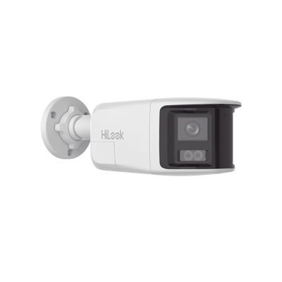 [Dual Light] Bala IP 8 Megapixel / Imagen Panorámica 180°/ PoE / Micrófono y Bocina Integrado / Exterior IP67 / Audio Bidireccional / Alarma Visual y Auditiva Integrada / Smart Supplement Light / Micro SD 512 GB