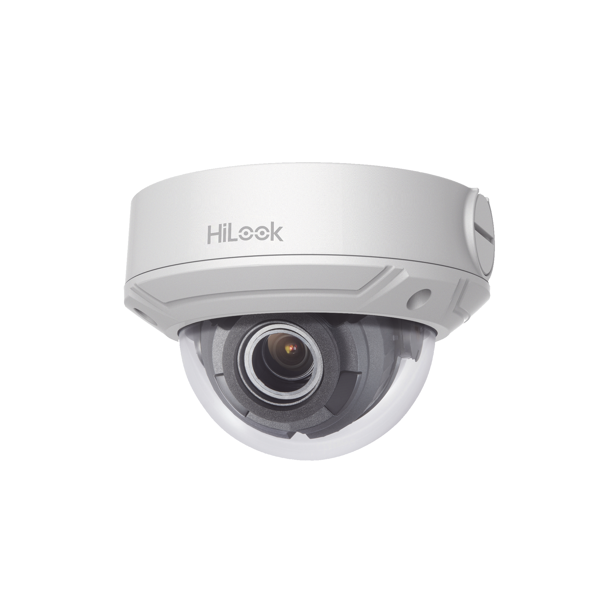 HiLook Series / Domo IP 4 Megapixel / 30 mts IR / Exterior IP67 / PoE / WDR 120 dB / Lente Motorizado 2.8-12 mm / IK10 / MicroSD