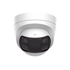 [Dual Light] Turret IP 6 Megapixel / Imagen Panorámica 180°/ PoE / Micrófono y Bocina Integrado / Exterior IP67 / Audio Bidireccional / Alarma Visual y Auditiva Integrada / Smart Supplement Light / Micro SD 512 GB