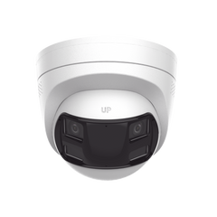 [Dual Light] Turret IP 8 Megapixel / Imagen Panorámica 180°/ PoE / Micrófono y Bocina Integrado / Exterior IP67 / Audio Bidireccional / Alarma Visual y Auditiva Integrada / Smart Supplement Light / Micro SD 512 GB